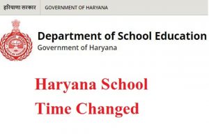 haryana school time change